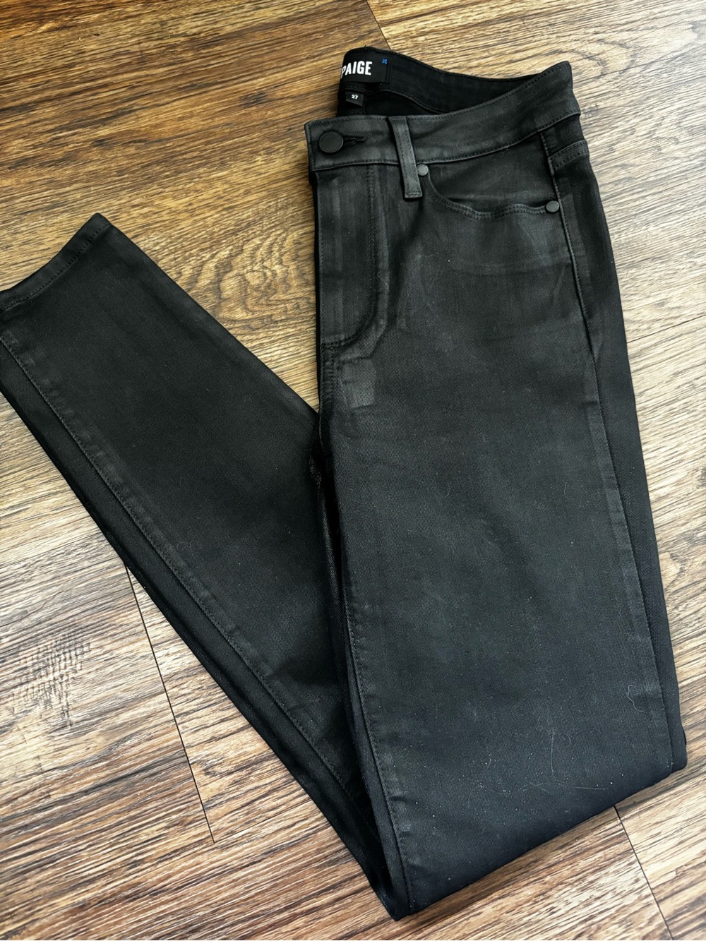 PAIGE Black Hoxton Ankle Skinny Jeans